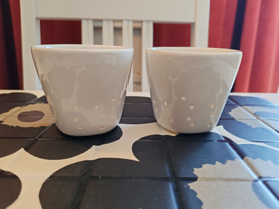 Iittala X Issey Miyake kynttilälyhty, valkoinen 2 kpl