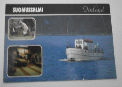 Suomussalmi, monikuvakortti (m/s Kianta mm.), p. 1995