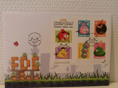 FDC- ensipäiväkuori - Angry Birds - 2013