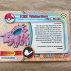 Topps Pokemon Black Logo Holo Flames Foil #33 Nidorino - pikkukuva 3