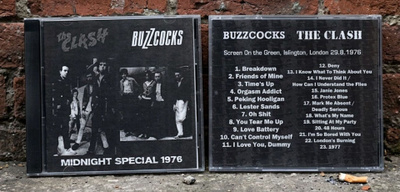 THE CLASH/BUZZCOCKS - Midnight Special 1976 CDR (UK punk)