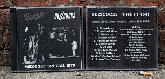 THE CLASH/BUZZCOCKS - Midnight Special 1976 CDR (UK punk)