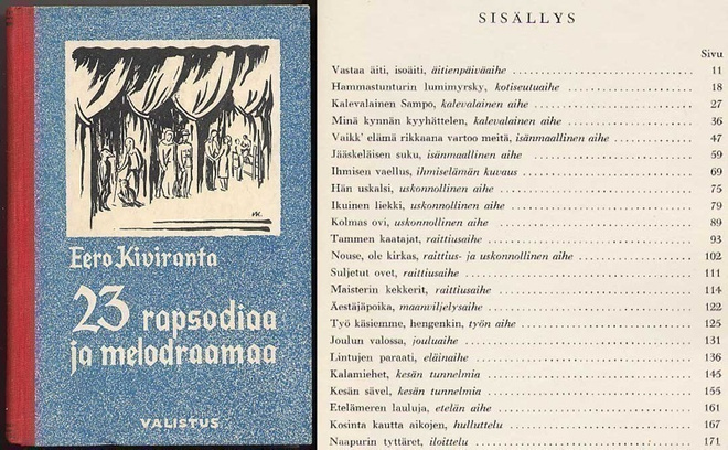 Kiviranta, Eero: 23 rapsodiaa ja melodraamaa (1956)