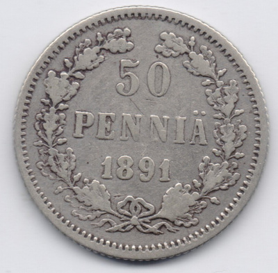 1891 50 penniä kl6
