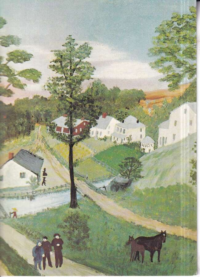 Grandma Moses, 1860-1961, "Oh look, a new colt".  e233