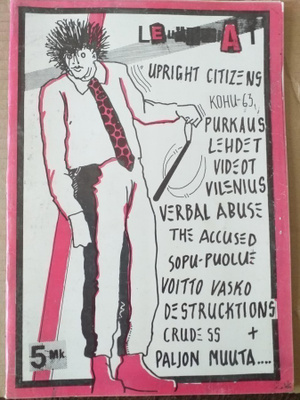 LEUKEMIA fanzine #1 1984 punk rock hardcore