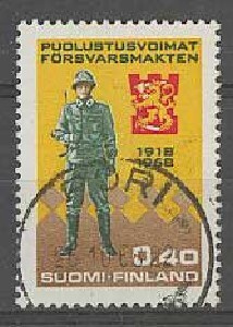 1968 puolustusvoimat 40p Porii -68 kaunis
