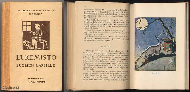Lukemisto Suomen lapsille I (kansi ja kuv. Wendelin; 1939)