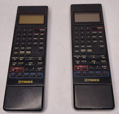 Fisher-kaukosäätimet VHS-nauhureille