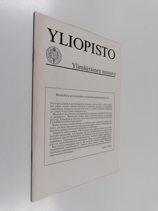 Helsingin yliopisto : Ylimääräinen numero - Helsingin yli...