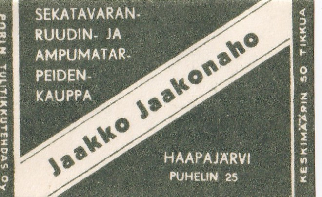 Haapajärvi, Jaakko Jaakonaho   b502