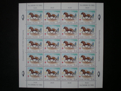 Postimerkkiarkki Punainen Risti 1994 - Lape 1241 **