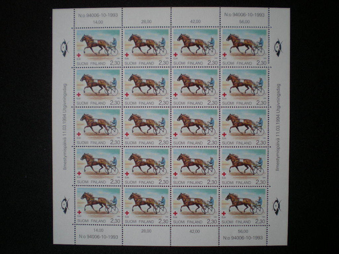 Postimerkkiarkki Punainen Risti 1994 - Lape 1241 **