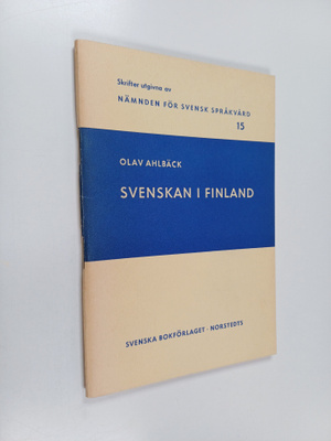 Olav Ahlbäck : Svenskan i Finland