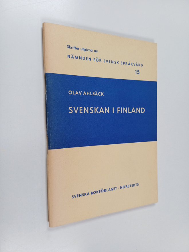 Olav Ahlbäck : Svenskan i Finland