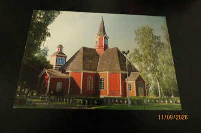 OULAISTEN KIRKKO 1986 KULKENUT KORTTI