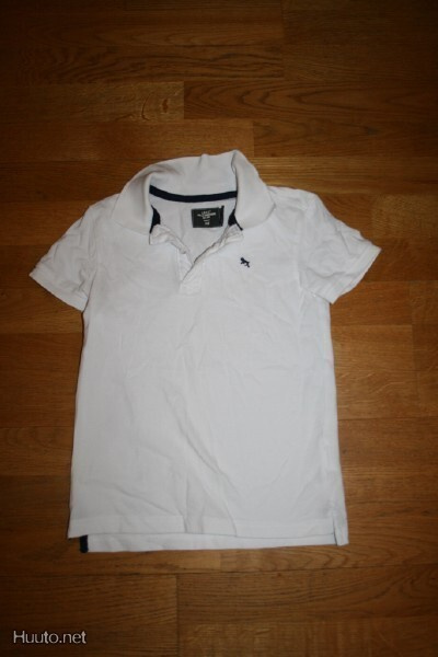 H&M L.O.G.G valkoinen pikeepaita 110-116