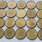 10 penniä, kaikki vuodet 1963-1982, 20 kolikkoa. Circ - pikkukuva 2