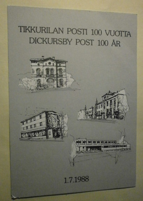 Vantaa, Tikkurilan posti 100 vuotta 1.7.1988, ei p.