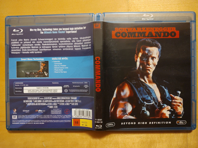 Commando Blu-ray Suomi