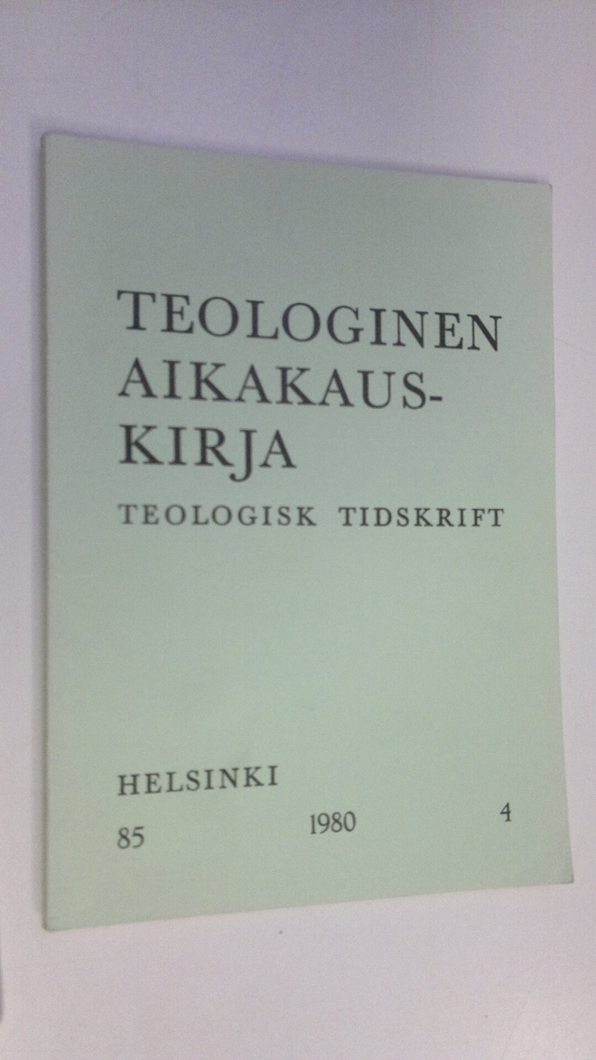 Teologinen aikakauskirja 4/1980