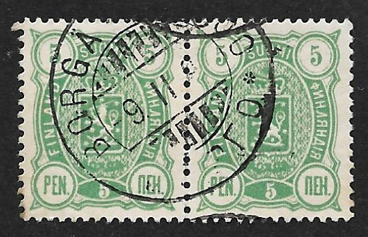 Vaakuna 1889 5p (LAPE 2x28B) OO pari