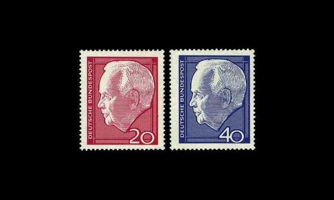 Saksa 429-30 ** Liittopresidentti Lübke (1964)