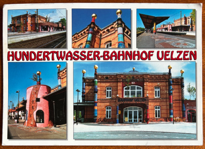 Hundertwasser-Bahnhof Velzen rautatieasema Saksassa