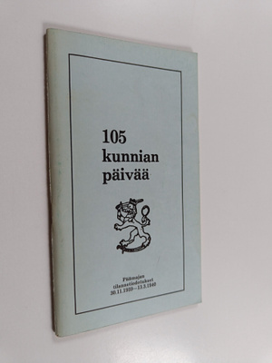 105 kunnian päivää : Päämajan tilannetiedotukset 30.11.19...