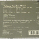 Mozart • Country Dances & Divertimento No.7 CD - pikkukuva 3