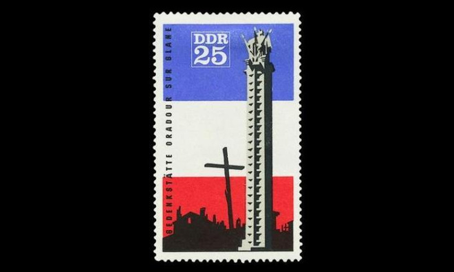 DDR 1206 ** Muistomerkki, Oradour-sur-Glanen joukkomurha (19