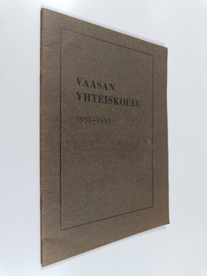 Vaasan yhteiskoulu 1951-1952