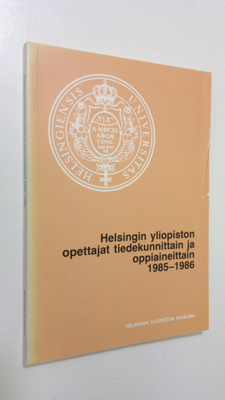 Maiju (toim.) Wallenius : Opettajat tiedekunnittain ja op...