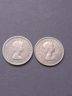 six pence 1961,1965