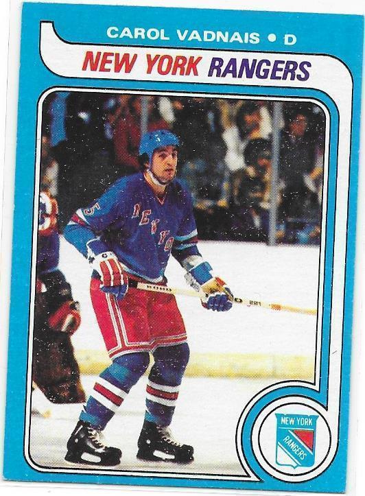 1979-80 Topps #145 Carol Vadnais New York Rangers