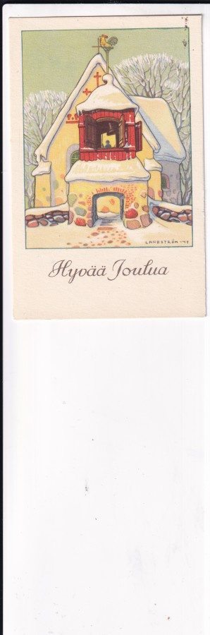 Kirkko, Hyvää Joulua . Landström .45  b603