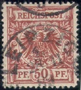 Saksa Mi 50a, 2-leim, 1889