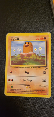 Diglett #71 Base Set 2 common Pokemon CCG card
