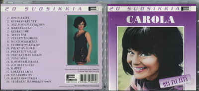 CAROLA . CD-LEVY . 20 SUOSIKKIA - OTA TAI JÄTÄ