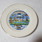 Wisconsin matkamuisto lautanen vintage - pikkukuva 1