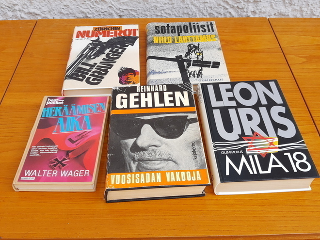 Niilo Lauttamus  Leon Uris SOTAKIRJOJA 5 kpl
