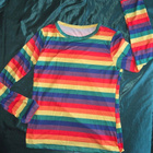 Rainbow värinen paita ja trikoot koko L - pikkukuva 1
