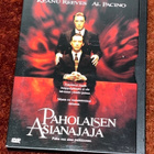 PAHOLAISEN ASIANAJAJA - DVD - Al Pacino Keanu Reeves - pikkukuva 1