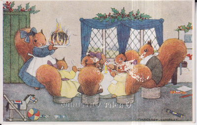 Christmas pudding. Margaret Tempest , e171
