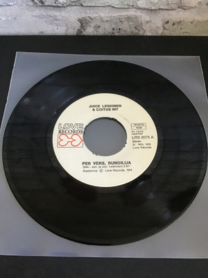 JUICE LESKINEN & COITUS INT: Per Vers, Runoilija 7” single