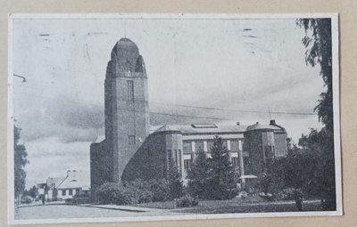 Joensuu, Kaupungin talo, vanha mv pk, p. 1947