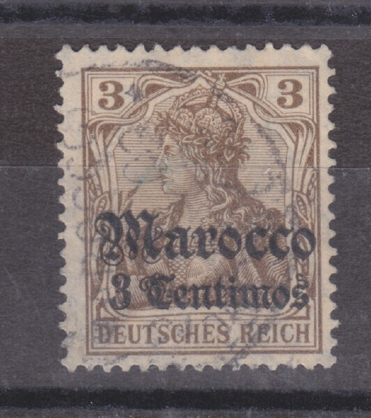 Saksa reich Saksan posti Marokossa 1906 Mi 34