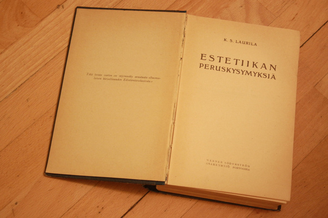 K. S. Laurila Estetiikan peruskysymyksiä