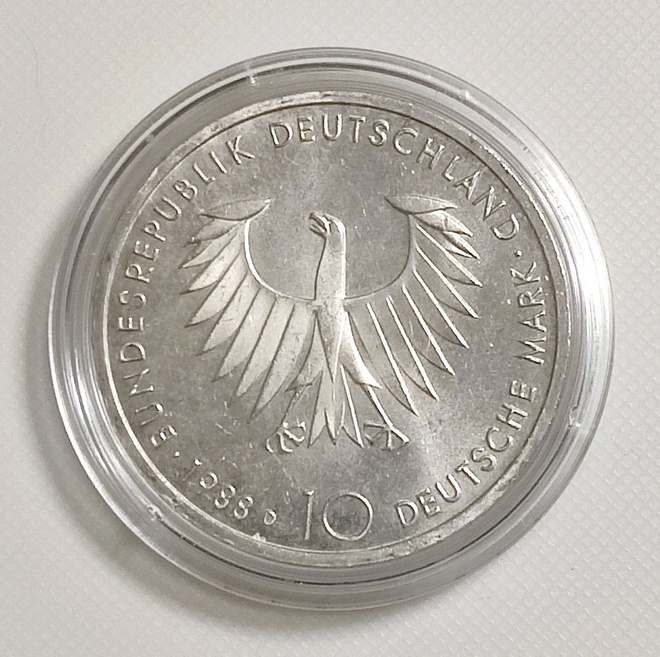 Saksa 10 Mark 1988D, Arthur Schopenhauer, Hopeakolikko
