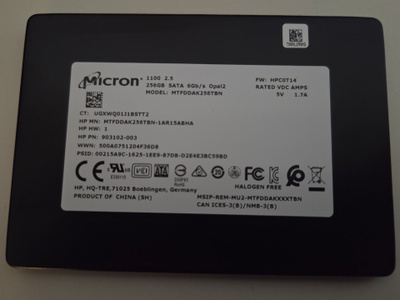 Micron 256GB 2,5" SSD kovalevy